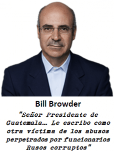 Bill Browder Escribe al Presidente de Guatemala por el caso Bitkovs