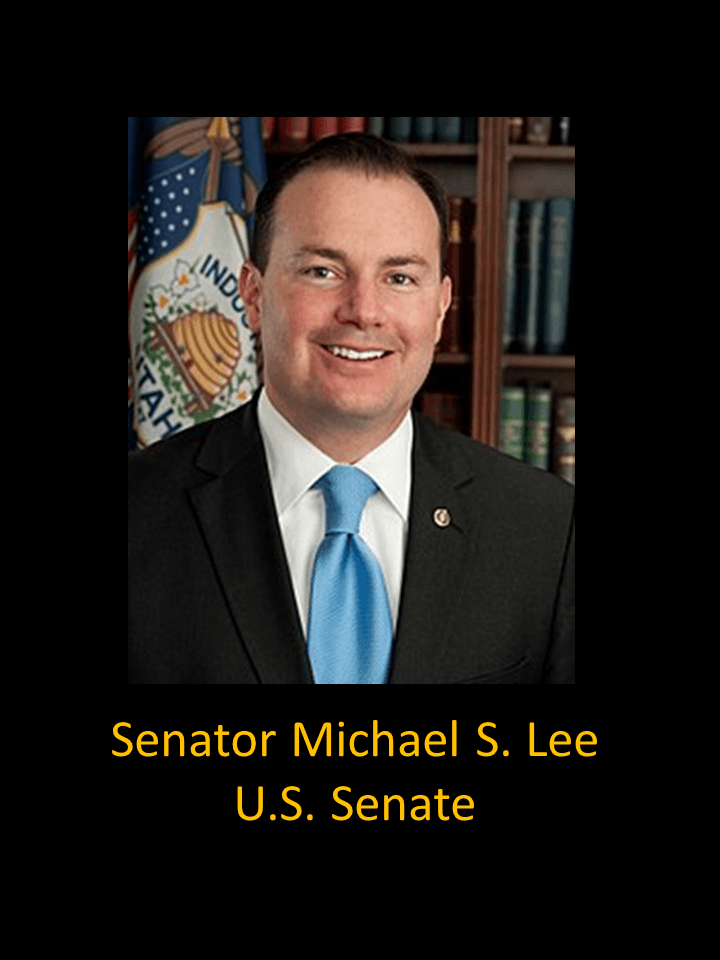 El senador Michael S. Lee? Senado de Estados Unidos?