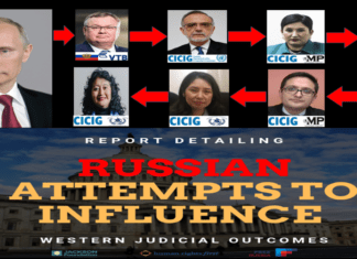 Report Russian Attempts to Influence Western Judicial Outcomes